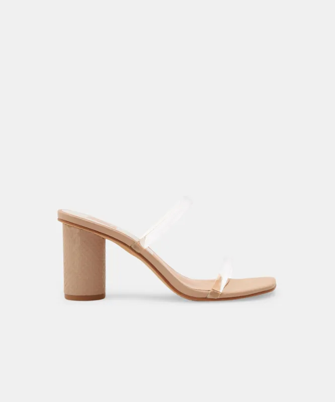 NOLES HEELS IN NUDE/CRYSTAL - re:vita sold by Dolce Vita