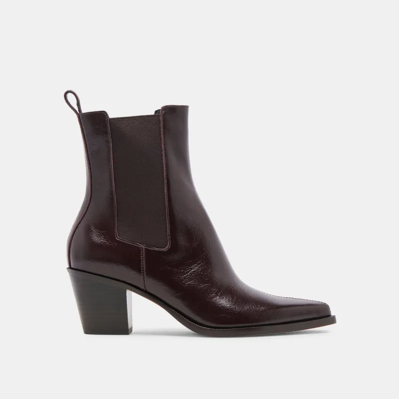 SHADIE H2O BOOTIES MULBERRY CRINKLE PATENT sold by Dolce Vita