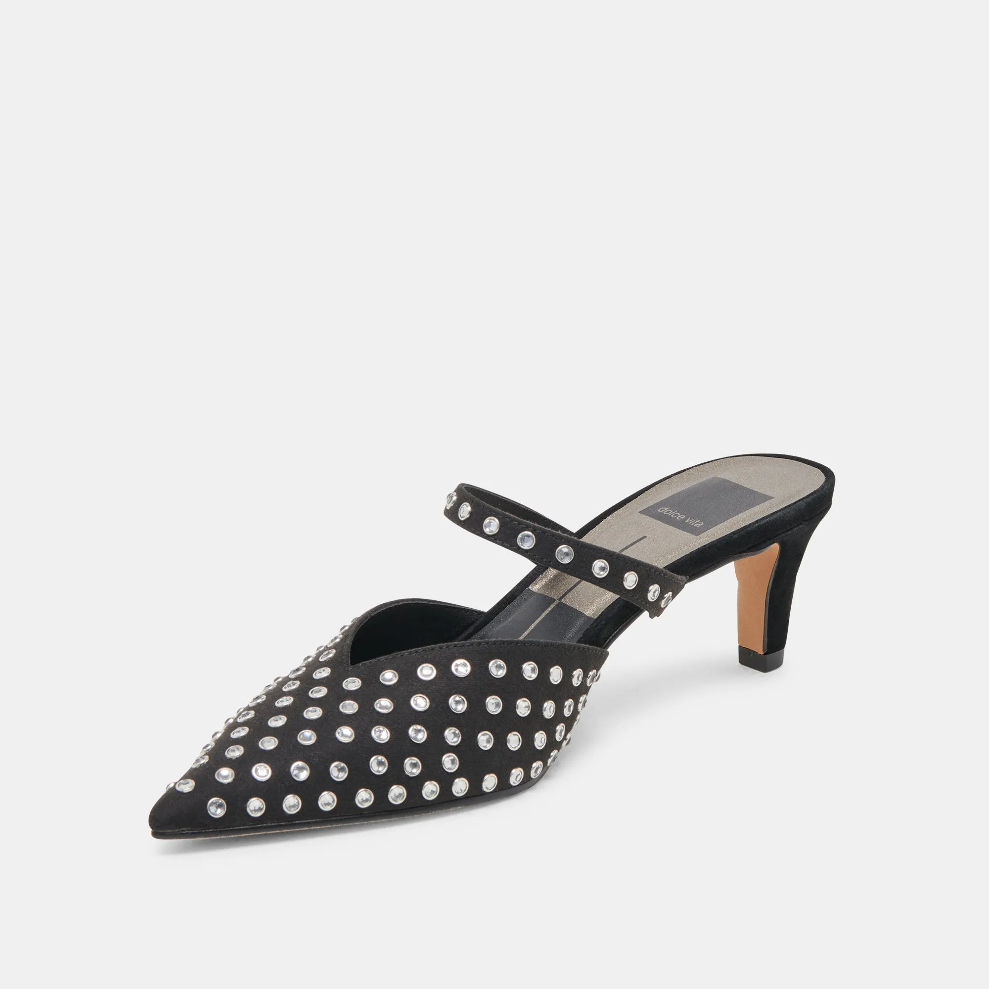 KANIKA MID CRYSTAL STUD HEELS BLACK CRYSTAL sold by Dolce Vita product image thumbnail 4