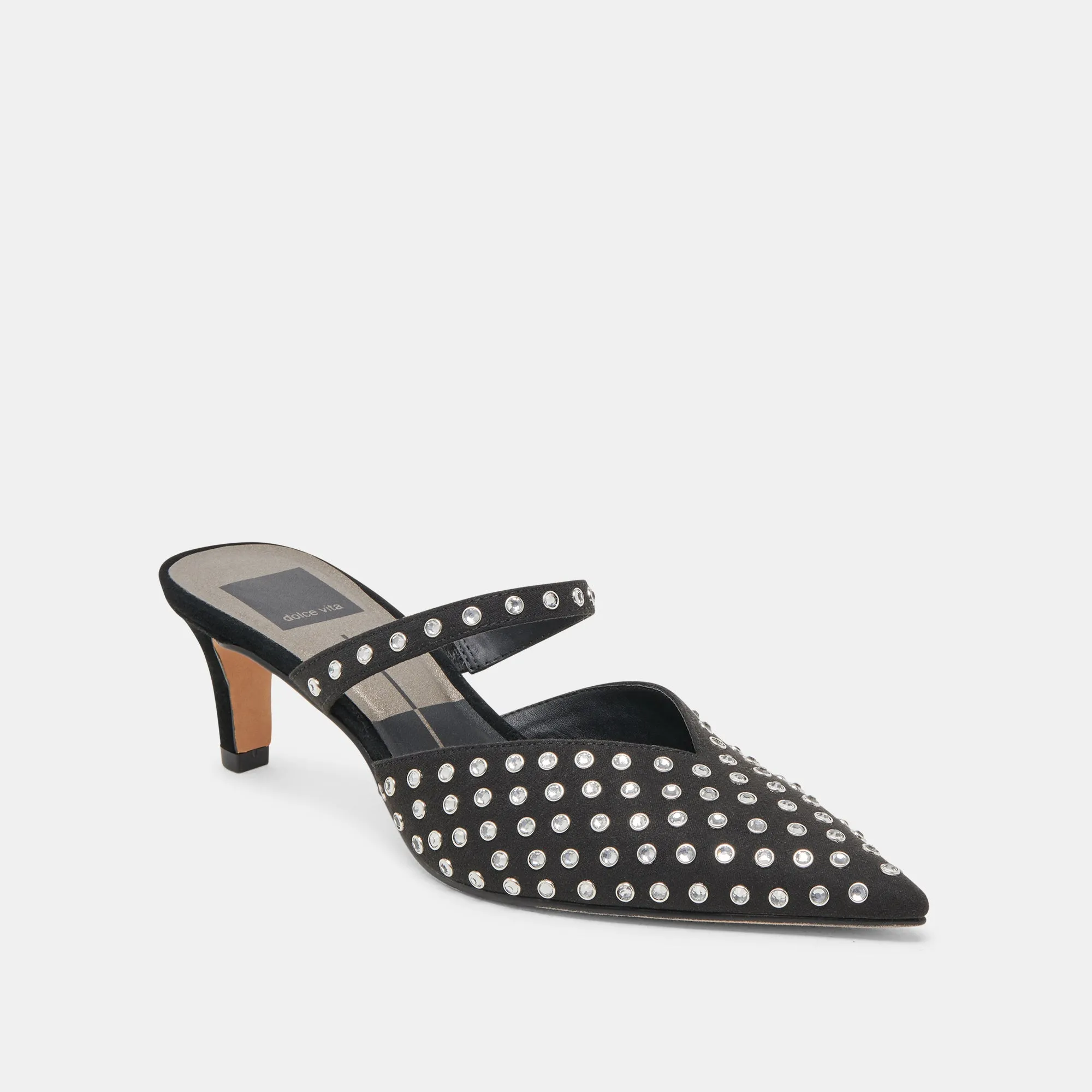 KANIKA MID CRYSTAL STUD HEELS BLACK CRYSTAL sold by Dolce Vita product image thumbnail 2