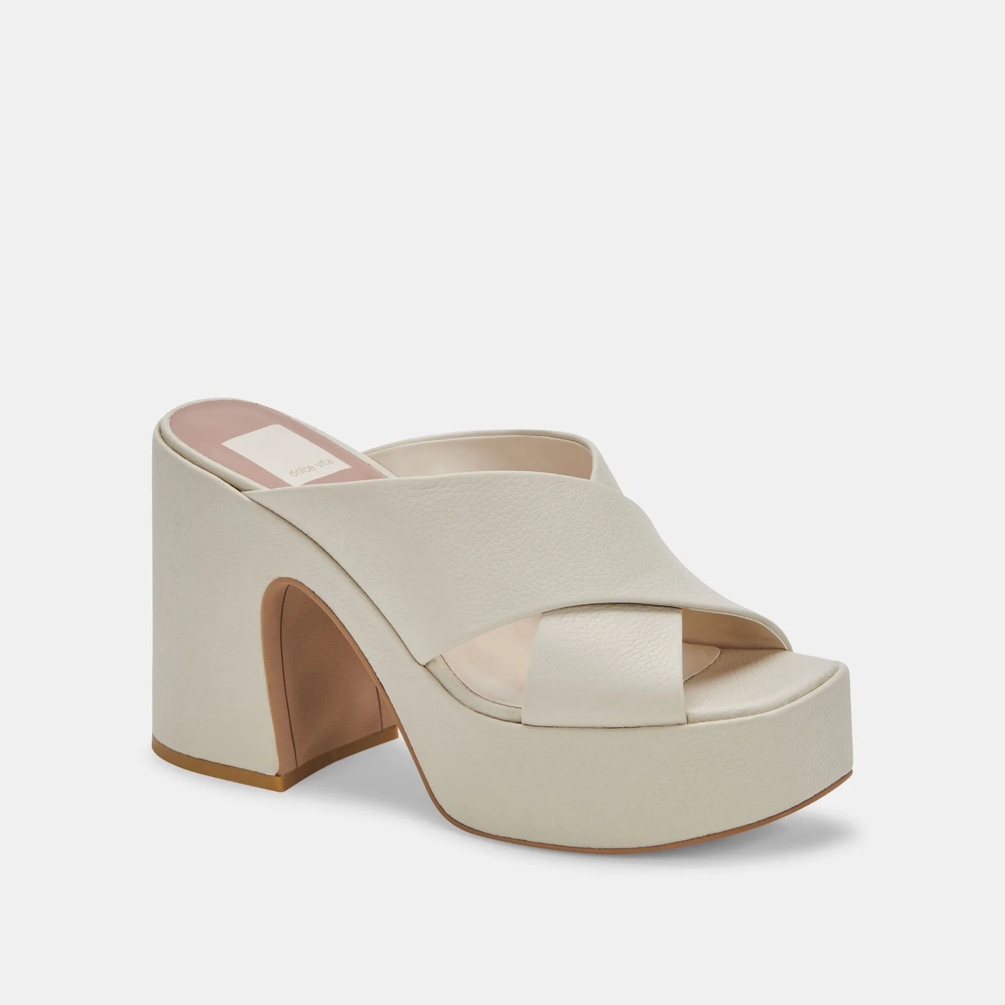 WONDER HEELS IVORY LEATHER - re:vita sold by Dolce Vita product image thumbnail 3