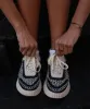 DOLEN SNEAKERS WHITE BLACK WOVEN - re:vita sold by Dolce Vita
