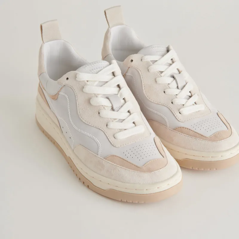 ADELLA SNEAKERS WHITE DUNE LEATHER - re:vita sold by Dolce Vita