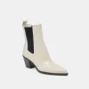 SHADIE H2O BOOTIES IVORY CRINKLE PATENT sold by Dolce Vita