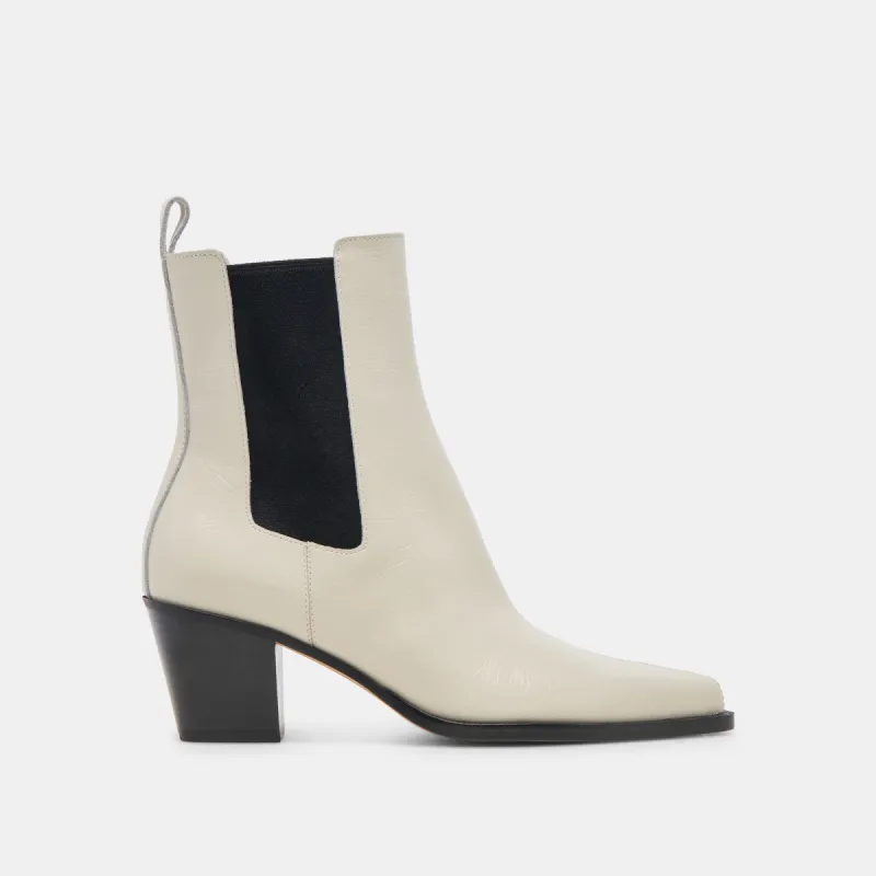 SHADIE H2O BOOTIES IVORY CRINKLE PATENT sold by Dolce Vita
