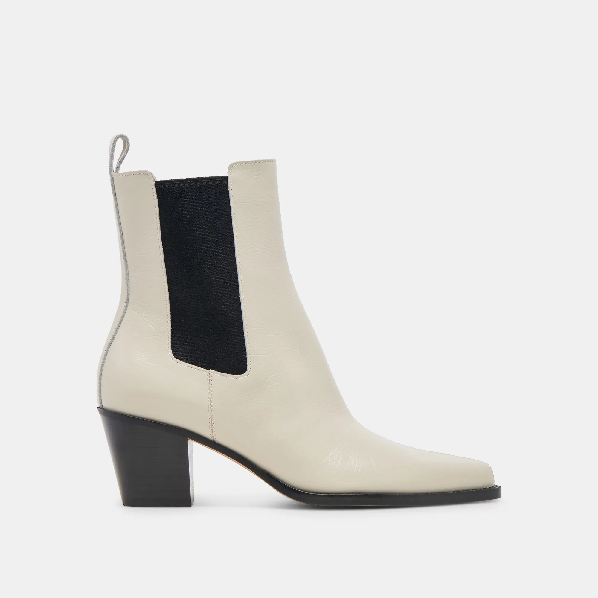 SHADIE H2O BOOTIES IVORY CRINKLE PATENT sold by Dolce Vita