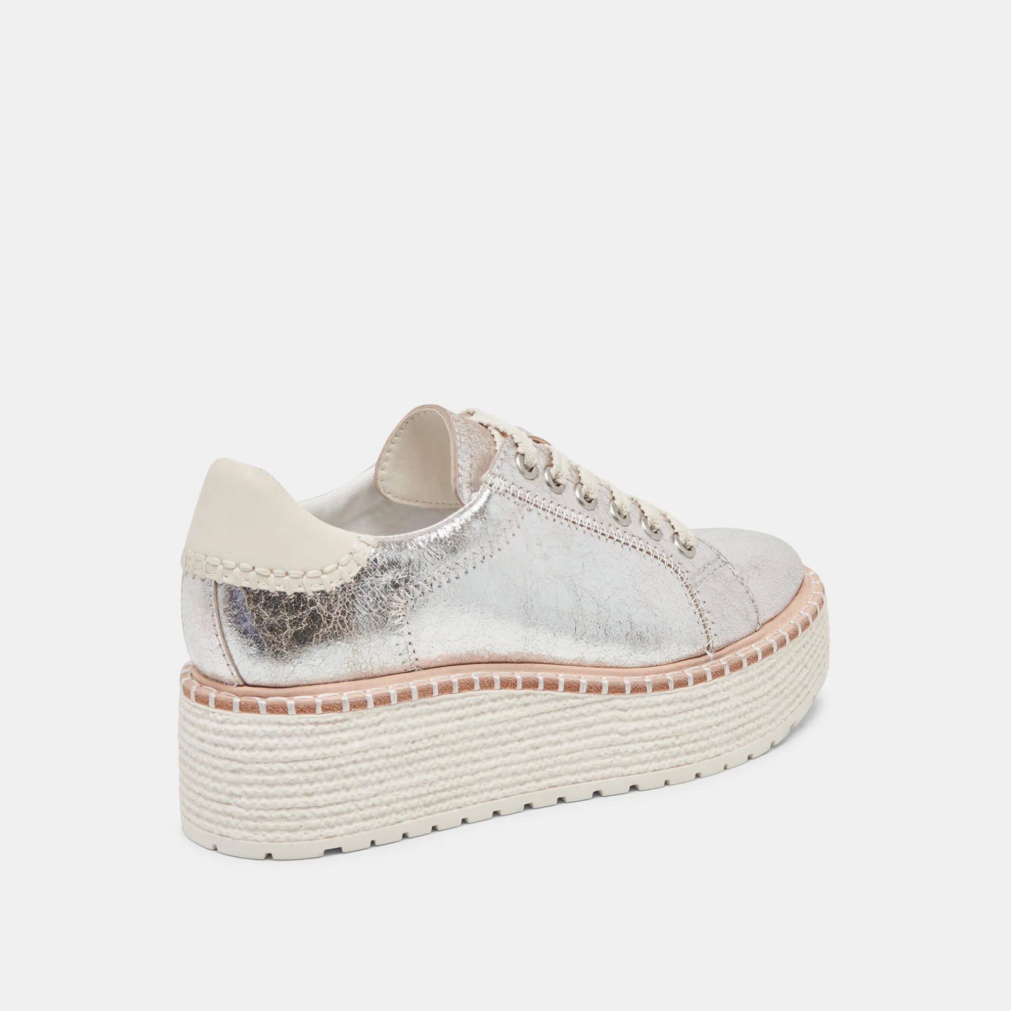 TWAIN SNEAKERS SILVER CRACKLED LEATHER sold by Dolce Vita product image thumbnail 3
