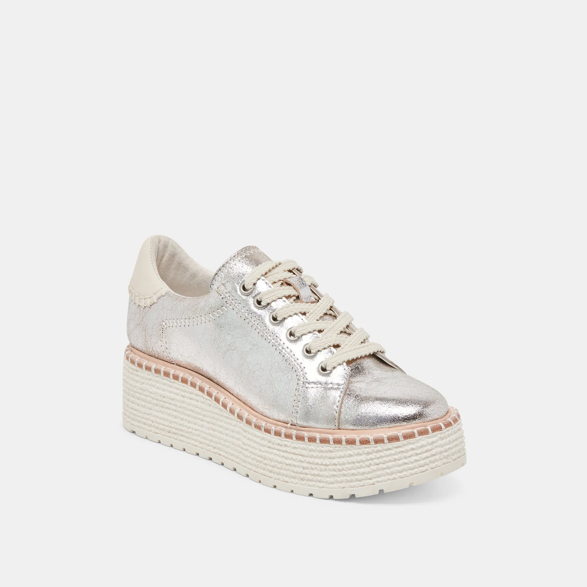 TWAIN SNEAKERS SILVER CRACKLED LEATHER sold by Dolce Vita product image thumbnail 2