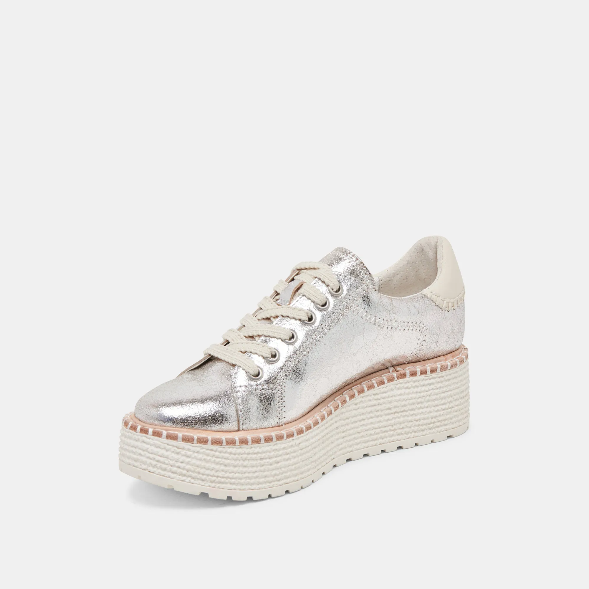 TWAIN SNEAKERS SILVER CRACKLED LEATHER sold by Dolce Vita product image thumbnail 4