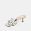 BRYANT HEELS SILVER DISTRESSED LEATHER sold by Dolce Vita