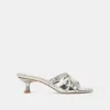 BRYANT HEELS SILVER DISTRESSED LEATHER sold by Dolce Vita