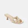 BRYANT HEELS GOLD DISTRESSED LEATHER sold by Dolce Vita