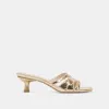 BRYANT HEELS GOLD DISTRESSED LEATHER sold by Dolce Vita