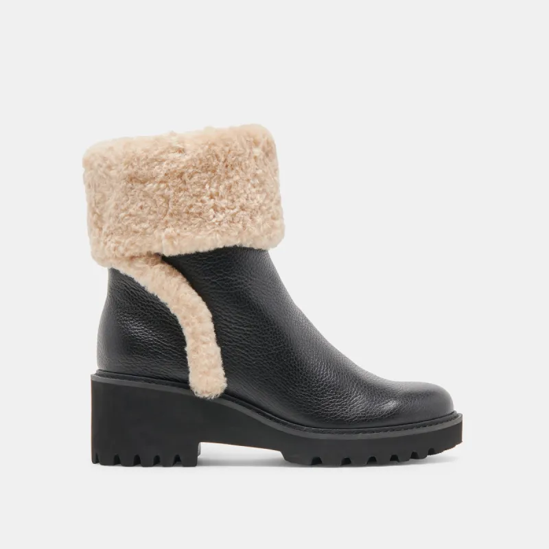 HUG H2O BOOTS BLACK LEATHER sold by Dolce Vita