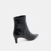 SONDRA BOOTIES NOIR EMBOSSED LEATHER sold by Dolce Vita