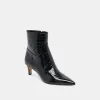 SONDRA BOOTIES NOIR EMBOSSED LEATHER sold by Dolce Vita