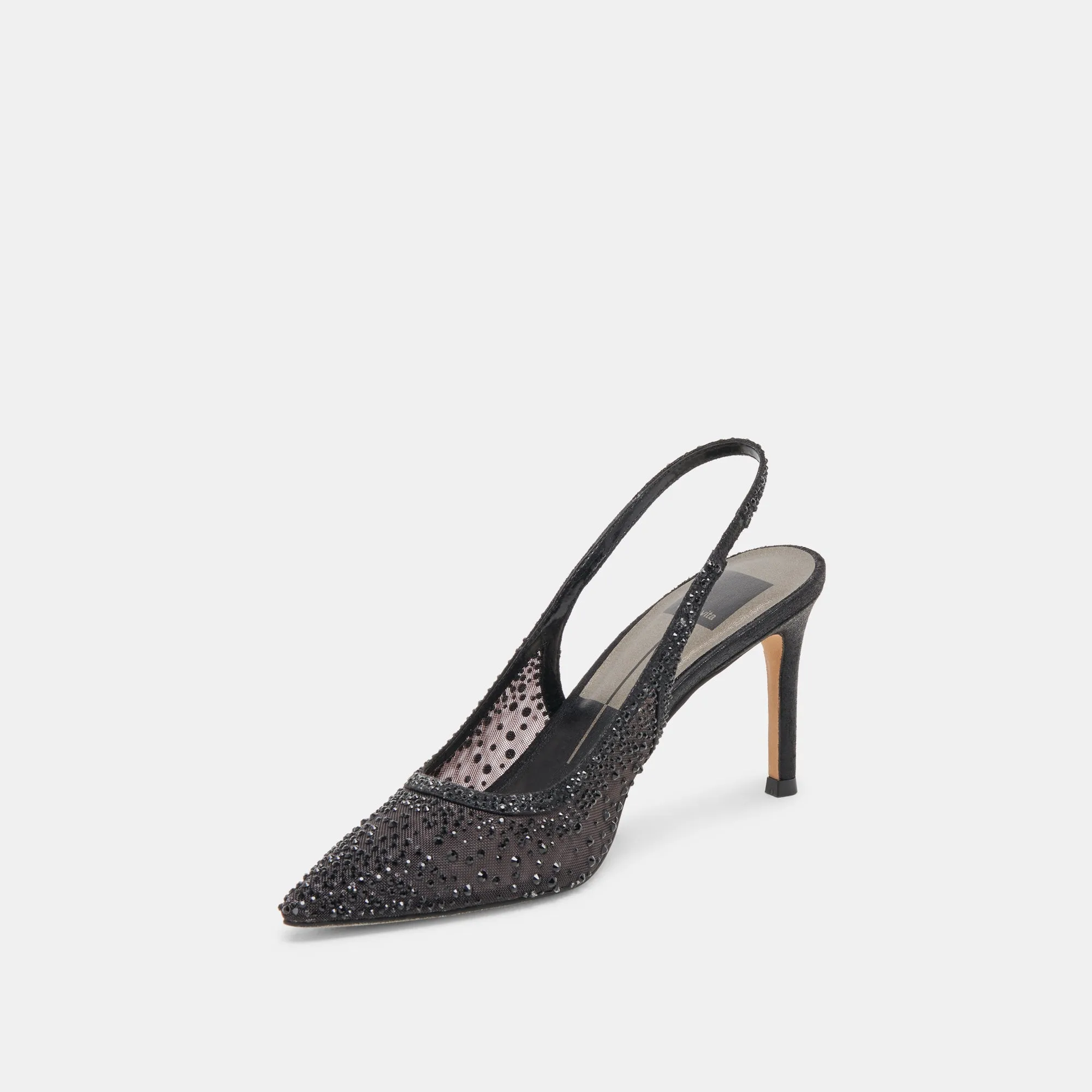 KAYE CRYSTAL HEELS BLACK MESH sold by Dolce Vita product image thumbnail 4