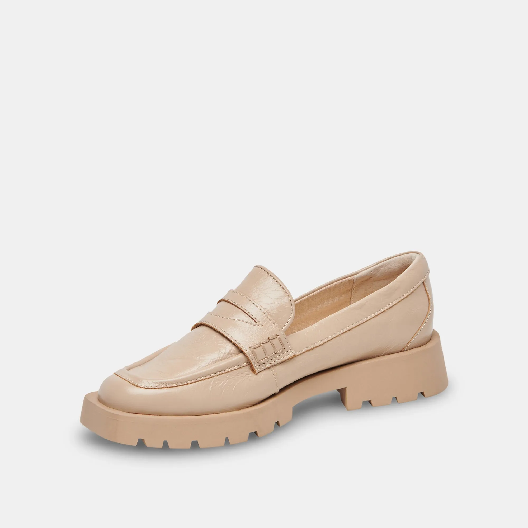 ELIAS WIDE FLATS SESAME CRINKLE PATENT - re:vita sold by Dolce Vita product image thumbnail 4