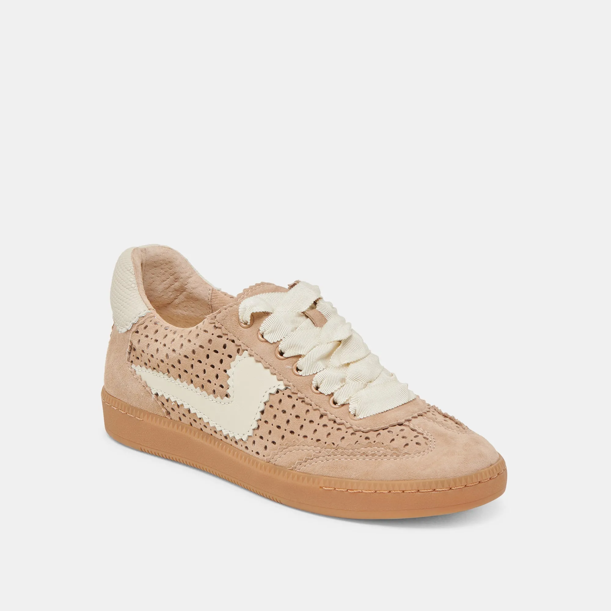 NOTICE EYELET PERF SNEAKERS CAMEL SUEDE sold by Dolce Vita product image thumbnail 2