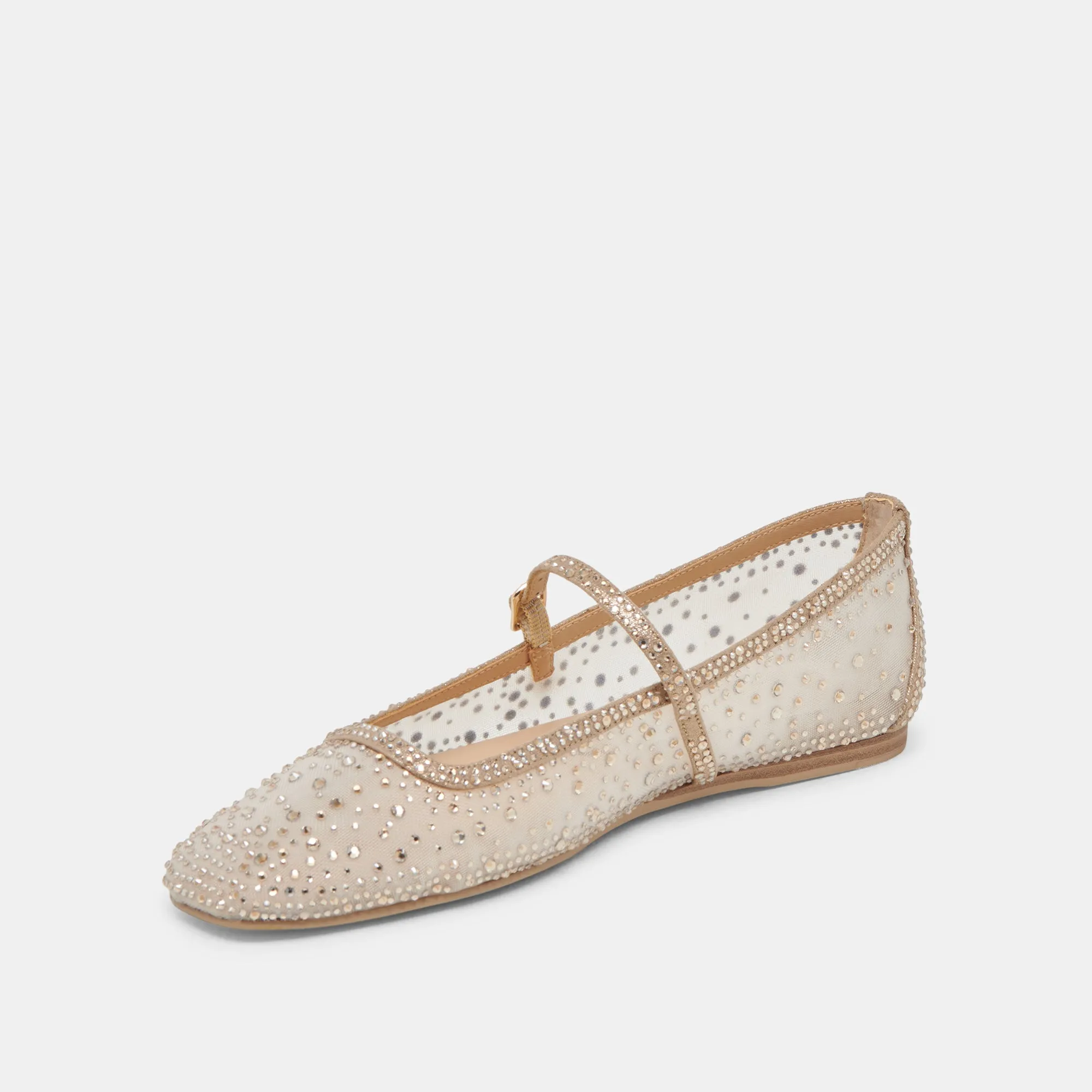REYES CRYSTAL BALLET FLATS GOLD MESH sold by Dolce Vita product image thumbnail 4