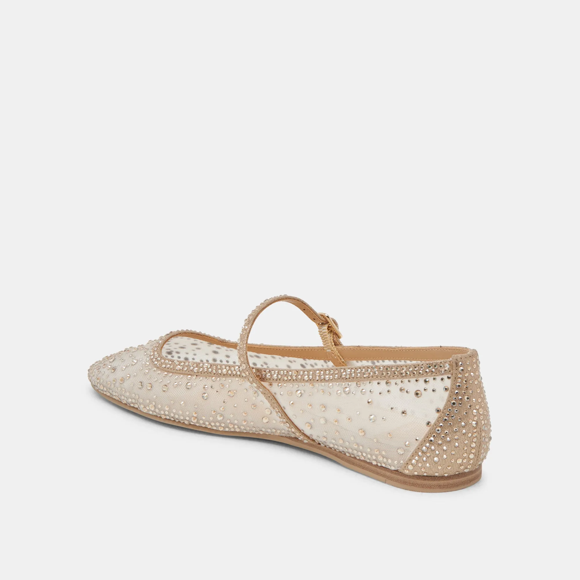 REYES CRYSTAL BALLET FLATS GOLD MESH sold by Dolce Vita product image thumbnail 5