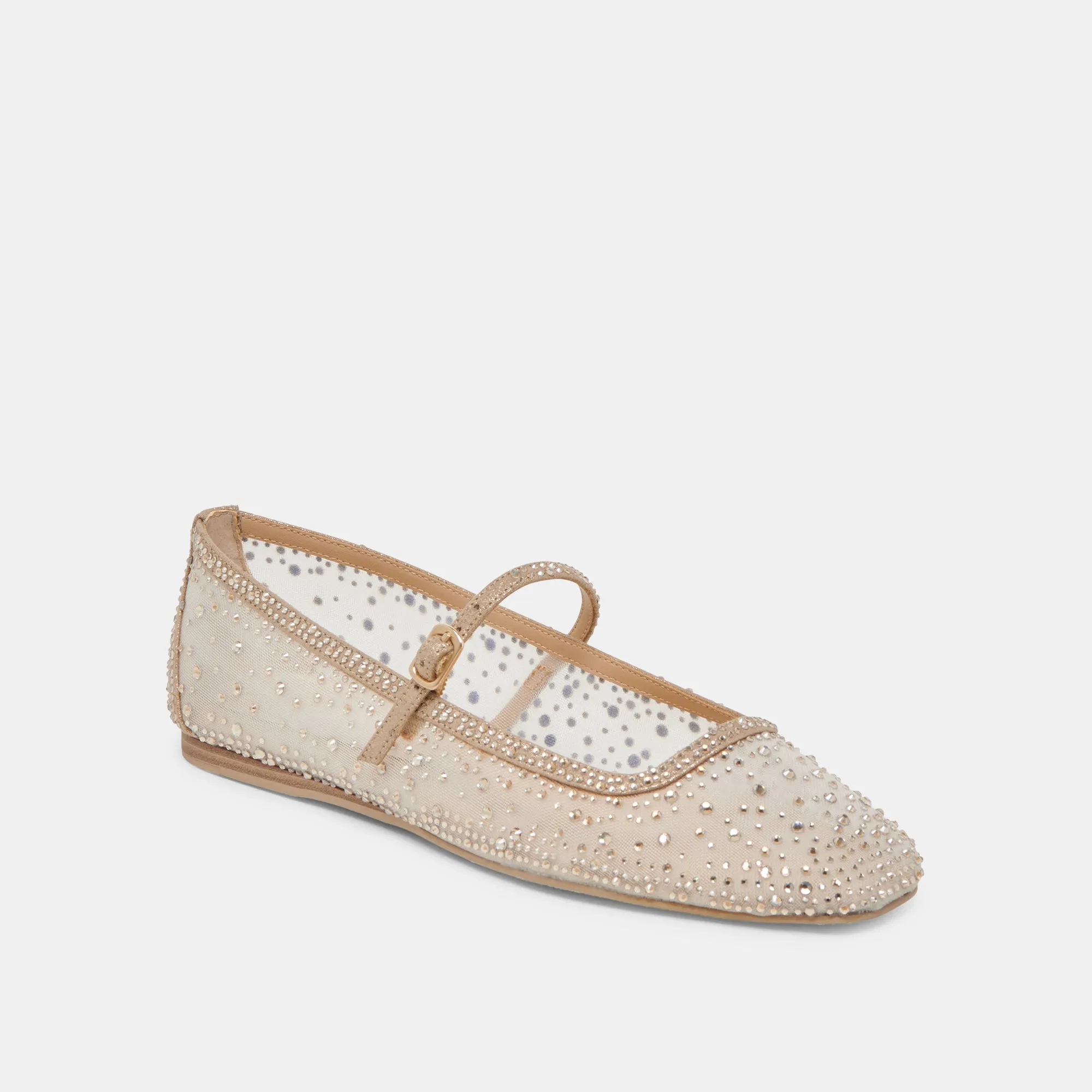 REYES CRYSTAL BALLET FLATS GOLD MESH sold by Dolce Vita product image thumbnail 2