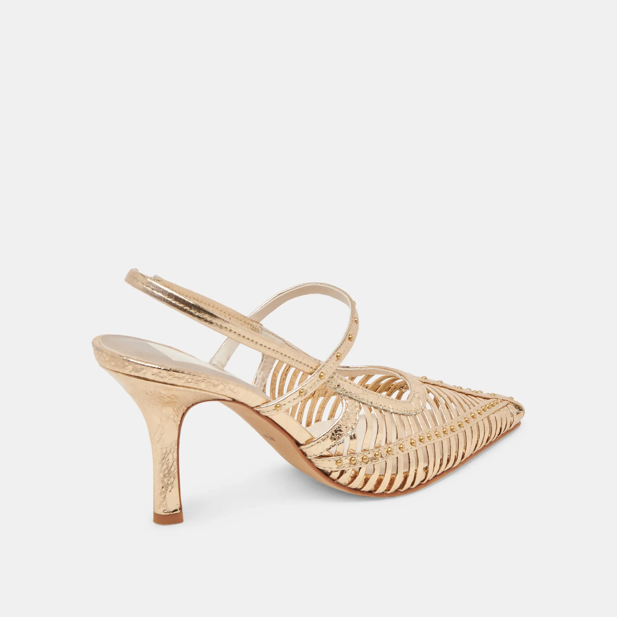 HENSAL HEELS GOLD DISTRESSED LEATHER sold by Dolce Vita product image thumbnail 3