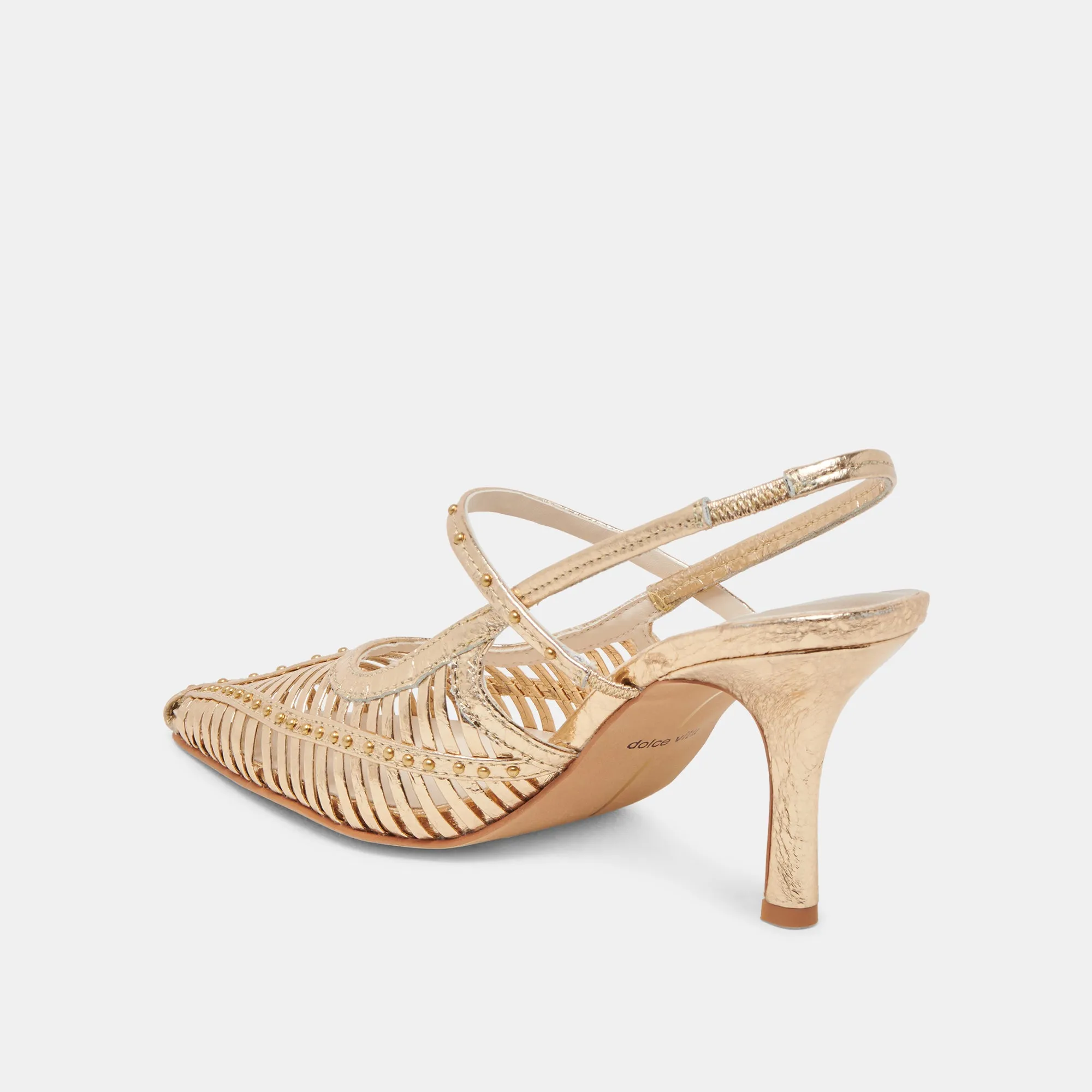 HENSAL HEELS GOLD DISTRESSED LEATHER sold by Dolce Vita product image thumbnail 5