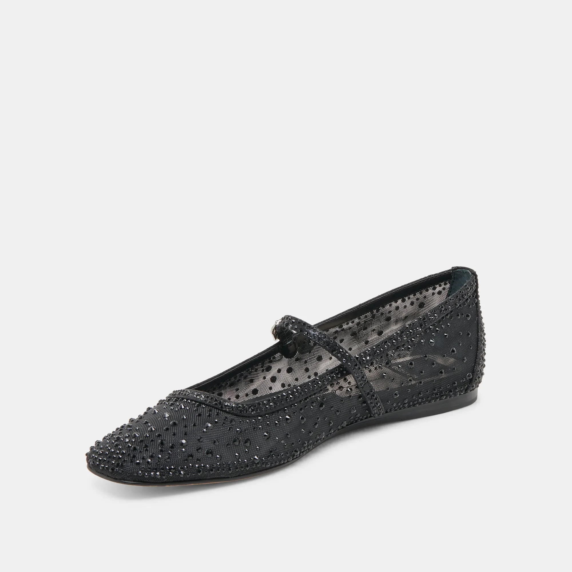 REYES CRYSTAL BALLET FLATS BLACK MESH sold by Dolce Vita product image thumbnail 4
