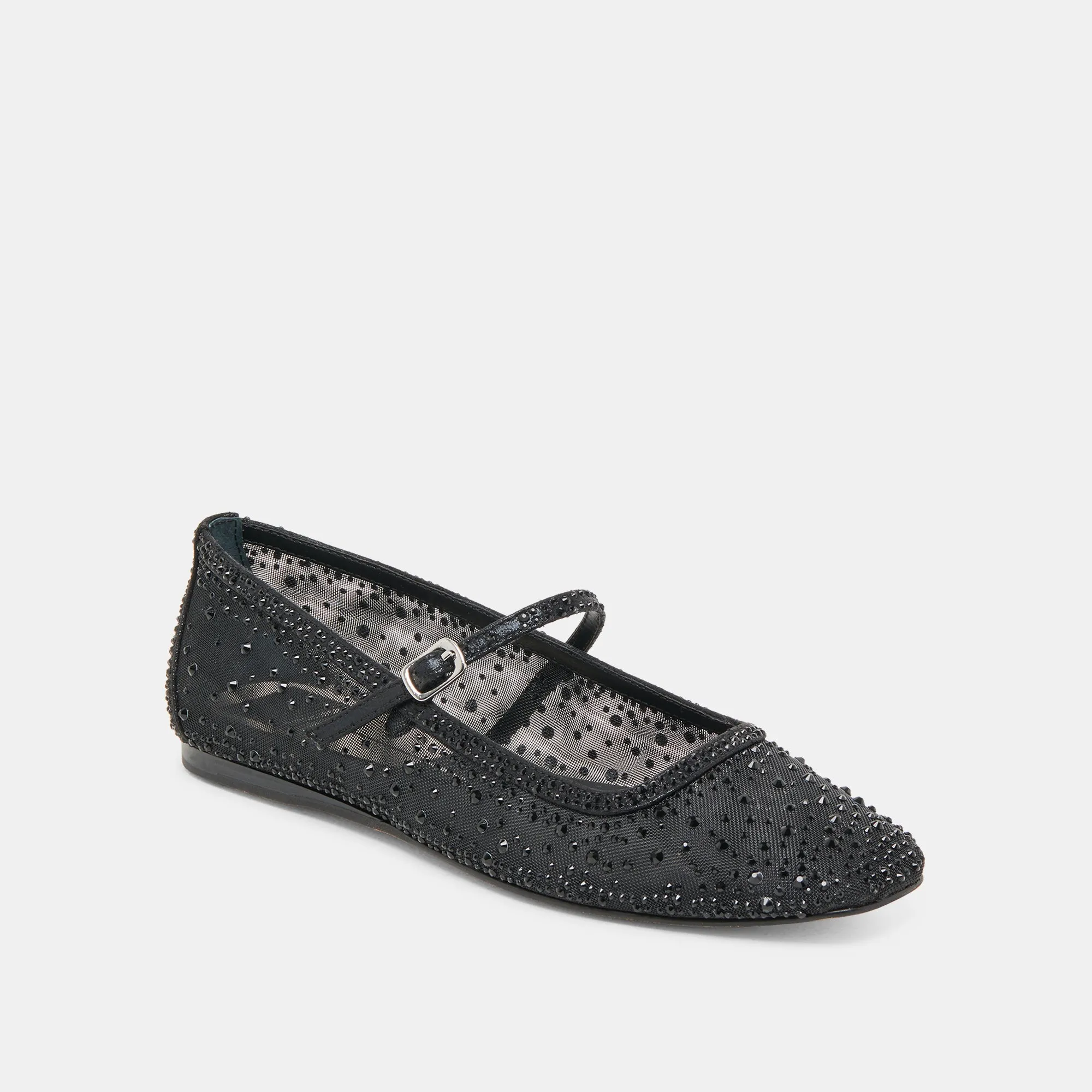 REYES CRYSTAL BALLET FLATS BLACK MESH sold by Dolce Vita product image thumbnail 2