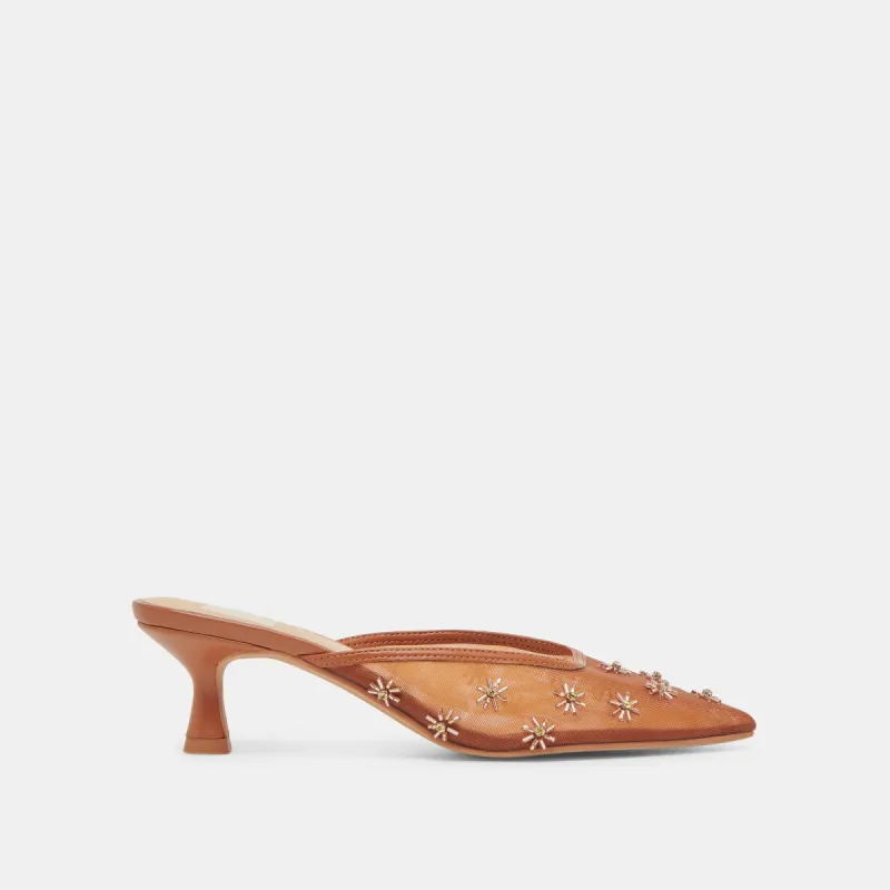 CLARA HEELS SADDLE MESH sold by Dolce Vita