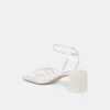 YSABEL PEARL HEELS TRUE WHITE SATIN sold by Dolce Vita