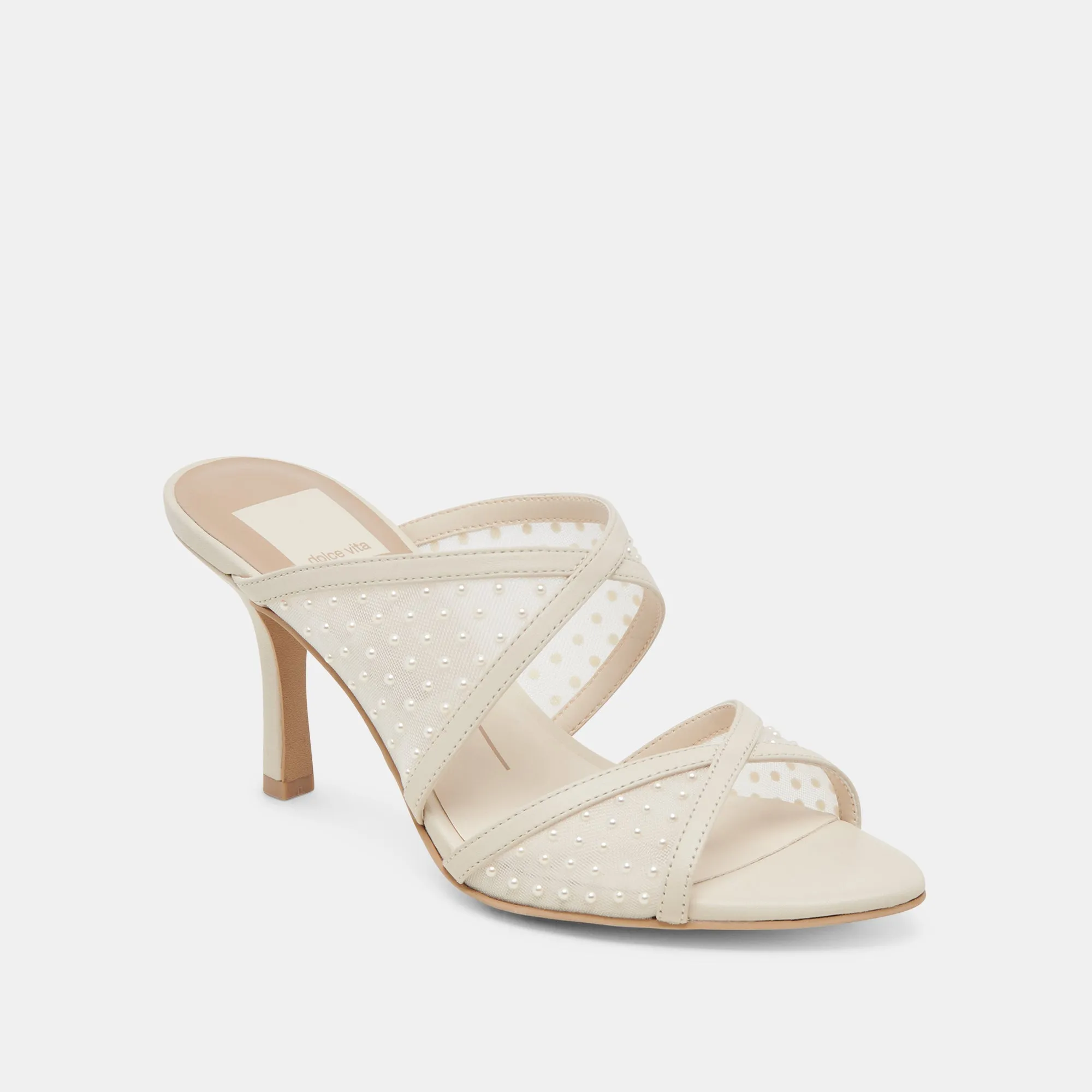 MANDEL PEARL HEELS IVORY MESH - re:vita sold by Dolce Vita product image thumbnail 4