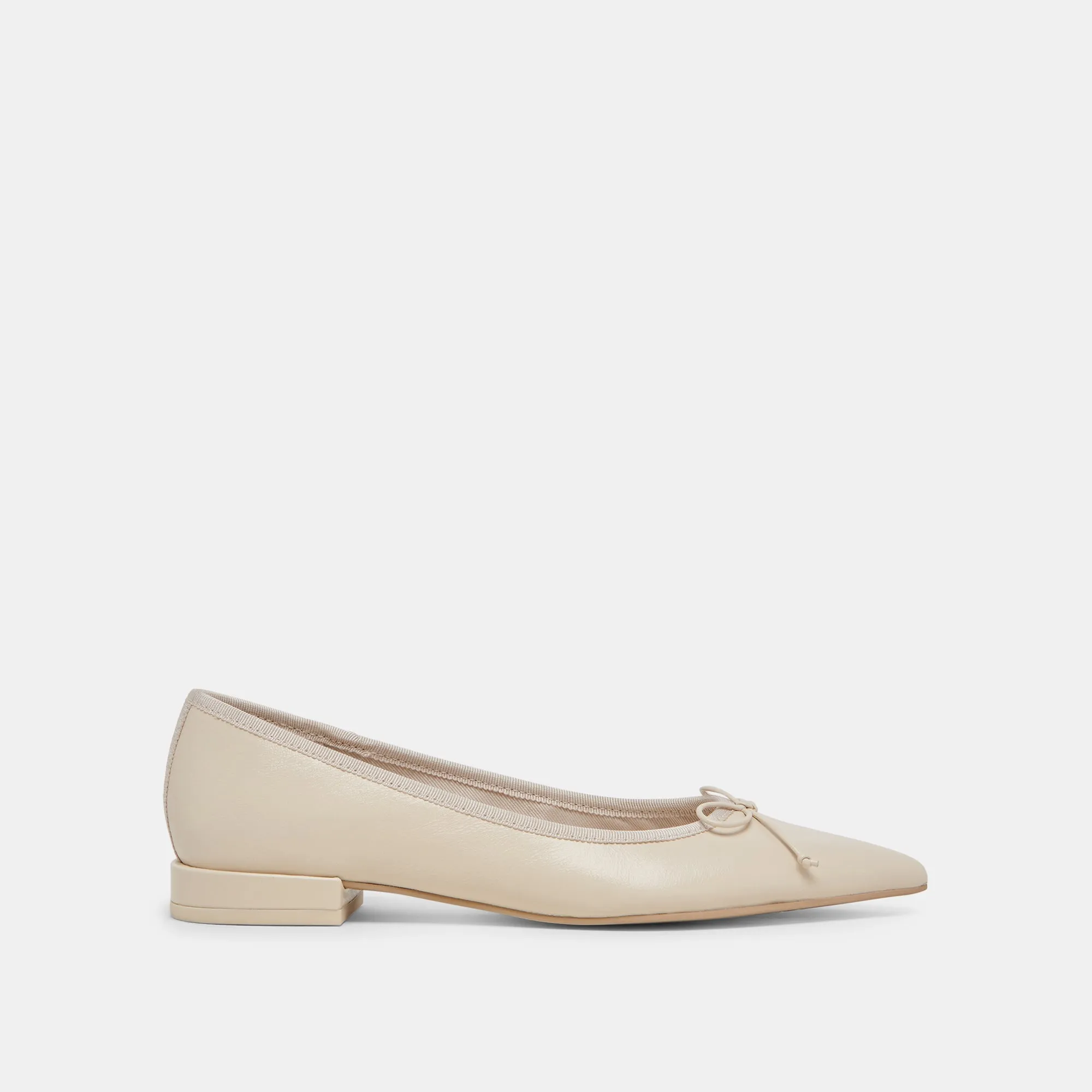 PALANI BALLET FLATS CREME CRINKLE PATENT sold by Dolce Vita