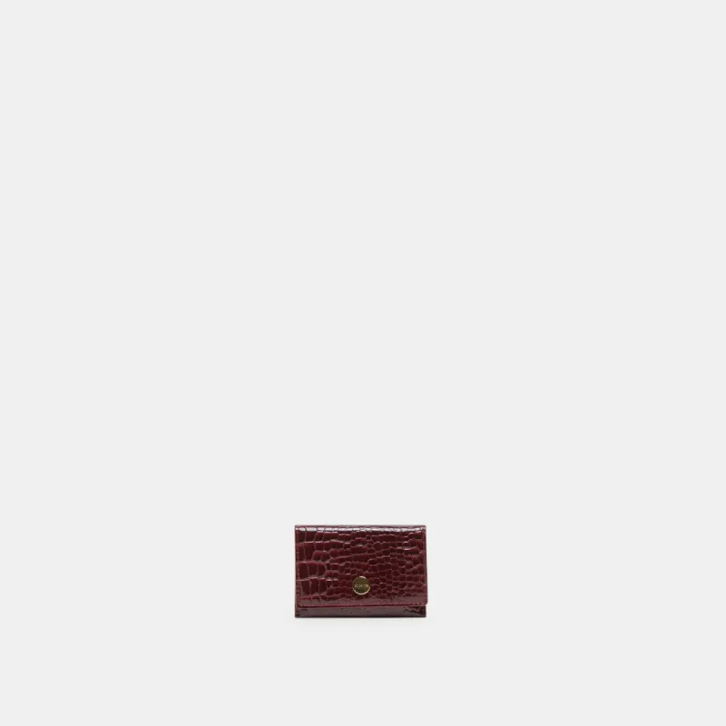 MINNIE WALLET WINE CROCO STELLA sold by Dolce Vita