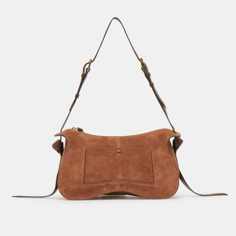 JOSIE SHOULDER BAG PECAN SUEDE sold by Dolce Vita