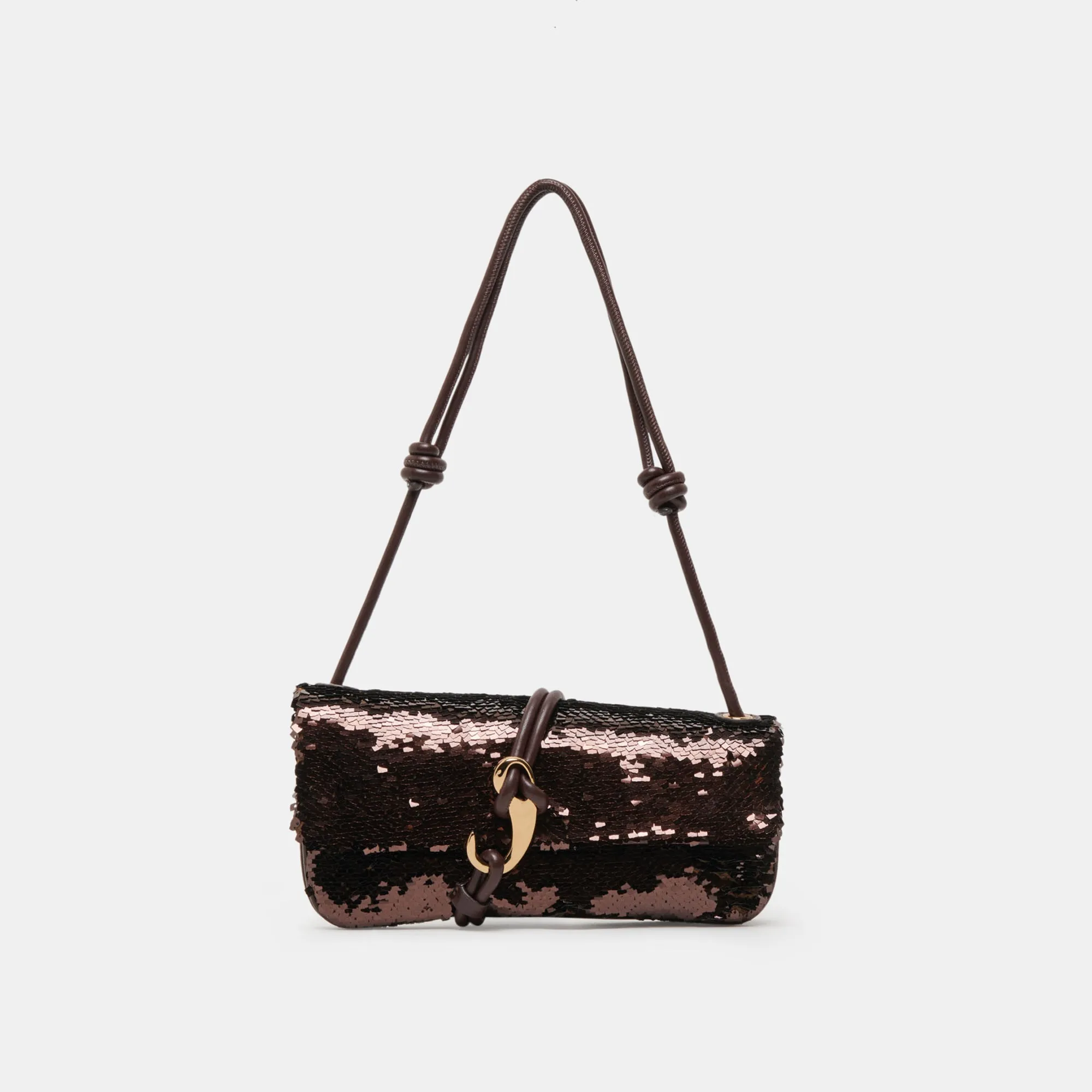 ALICE SHOULDER BAG BROWN SEQUIN STELLA sold by Dolce Vita