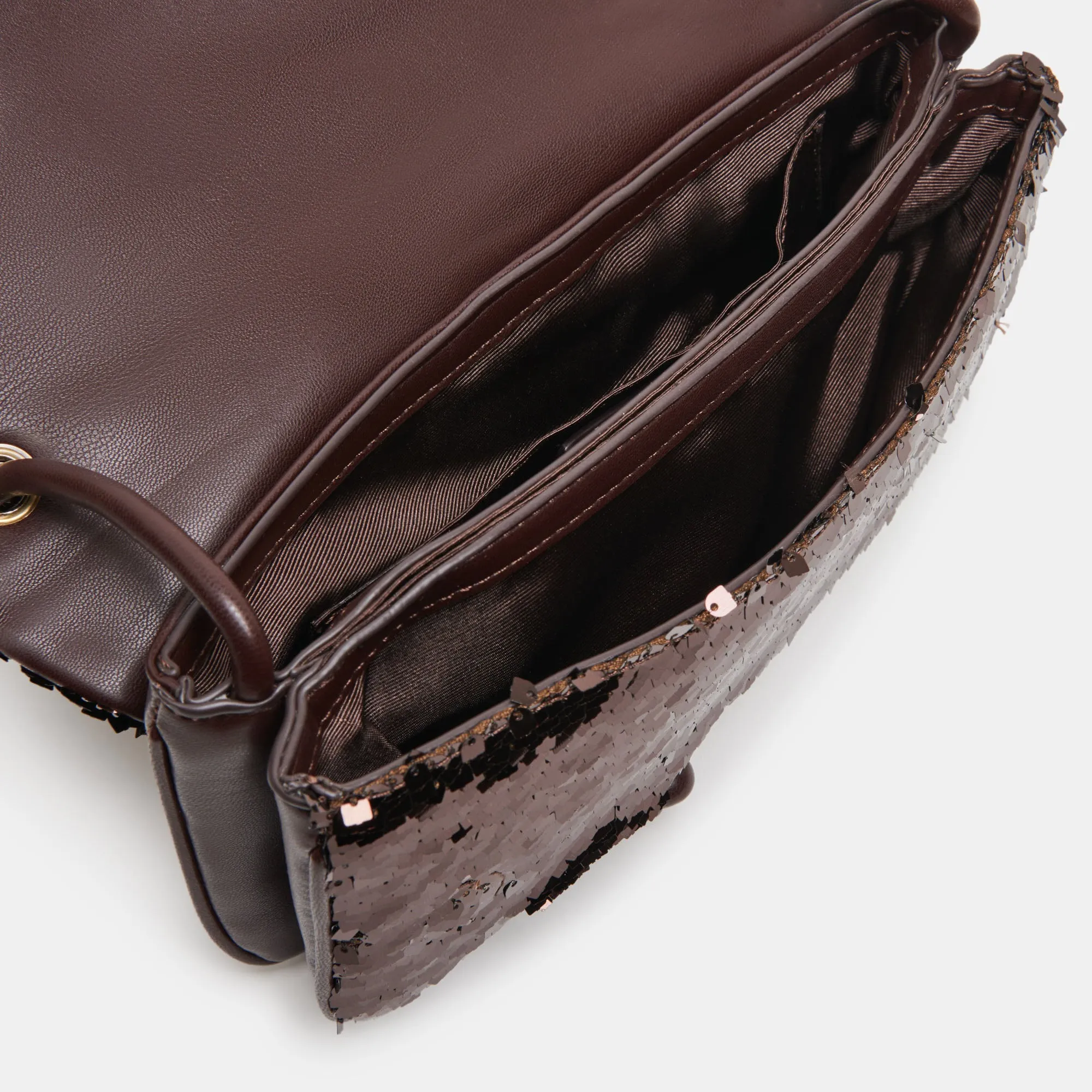 ALICE SHOULDER BAG BROWN SEQUIN STELLA sold by Dolce Vita product image thumbnail 4