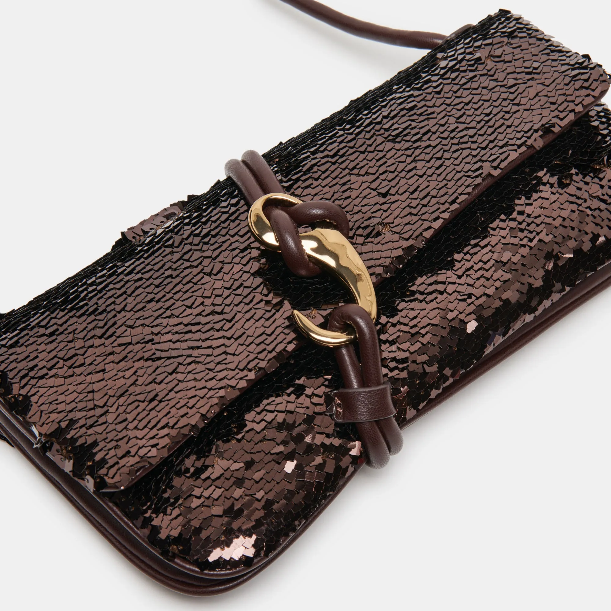 ALICE SHOULDER BAG BROWN SEQUIN STELLA sold by Dolce Vita product image thumbnail 2