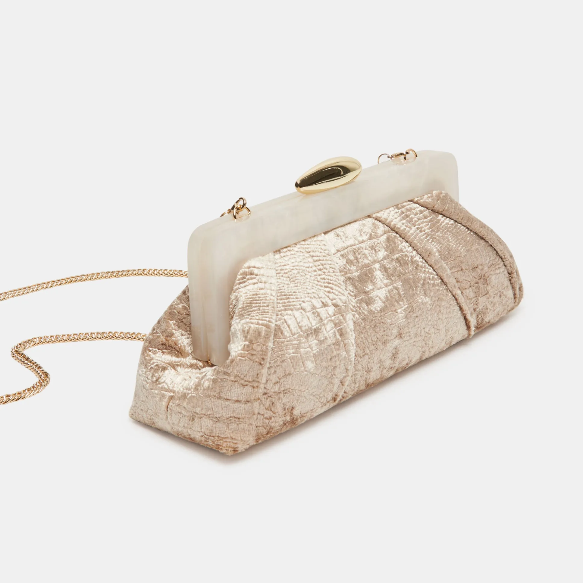DANNY CLUTCH TAUPE VELVET sold by Dolce Vita product image thumbnail 5
