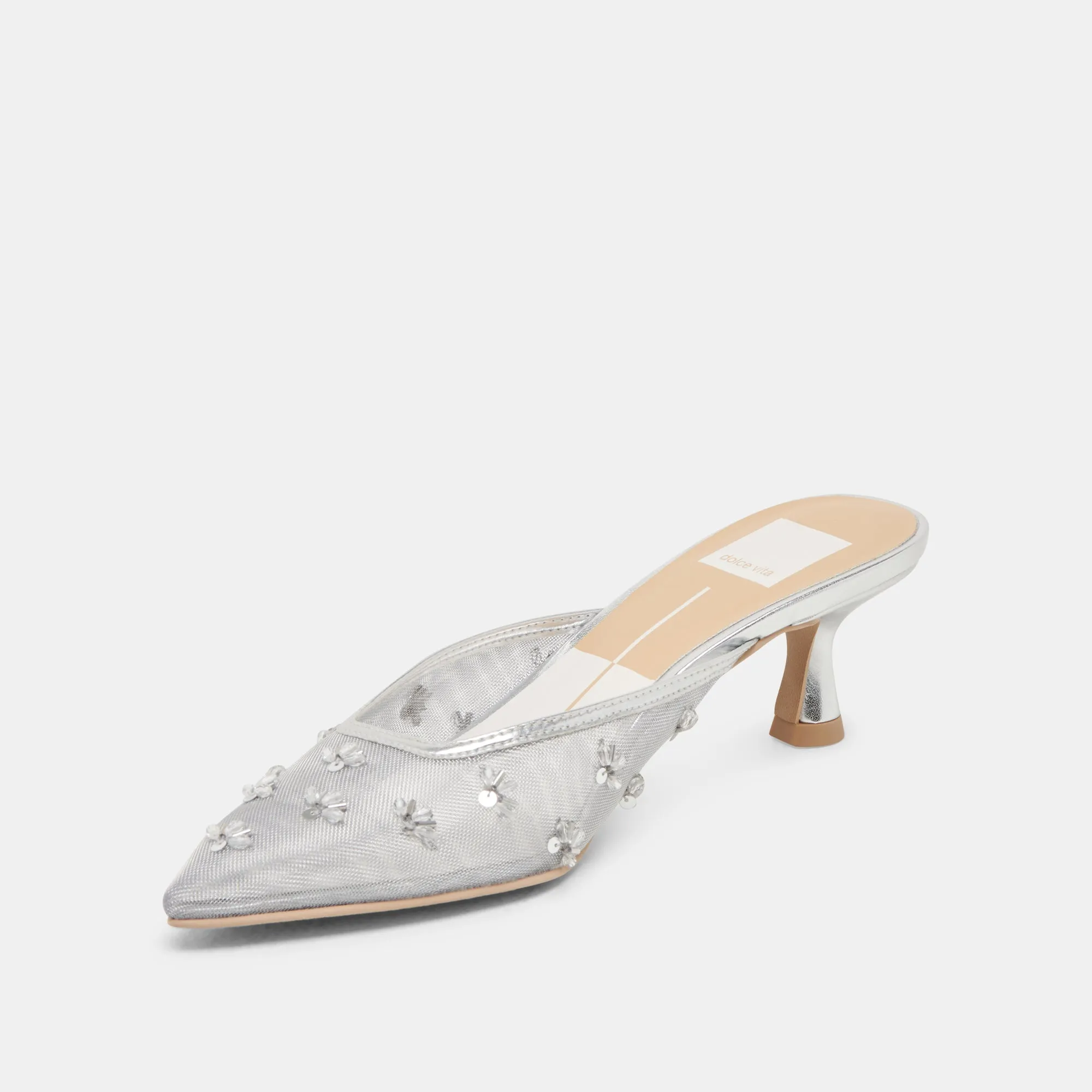 CLARA HEELS SILVER MESH sold by Dolce Vita product image thumbnail 4