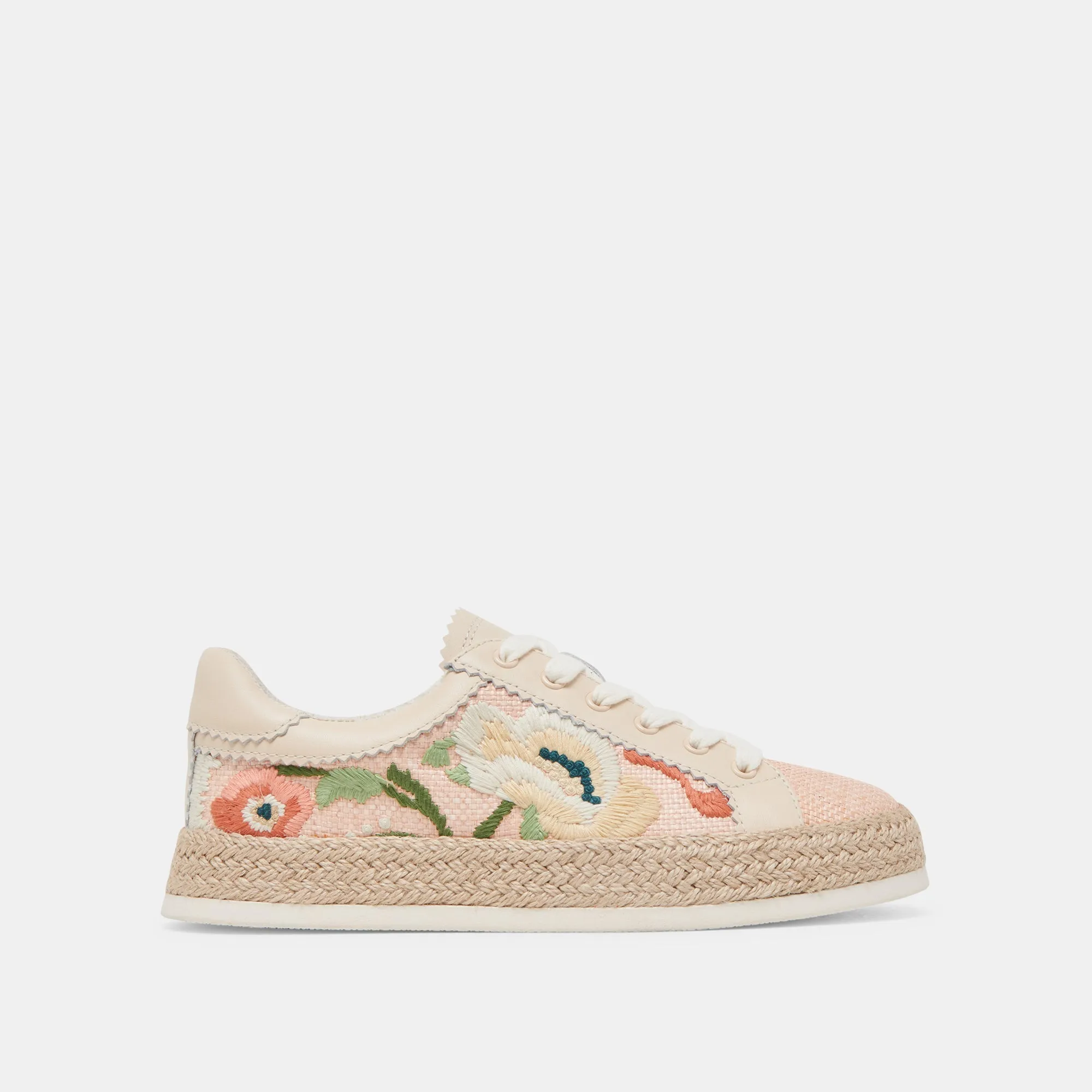 AZALIA SNEAKERS PINK FLORAL RAFFIA sold by Dolce Vita