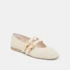 BAYLEE BALLET FLATS BONE PERFORATED SUEDE sold by Dolce Vita