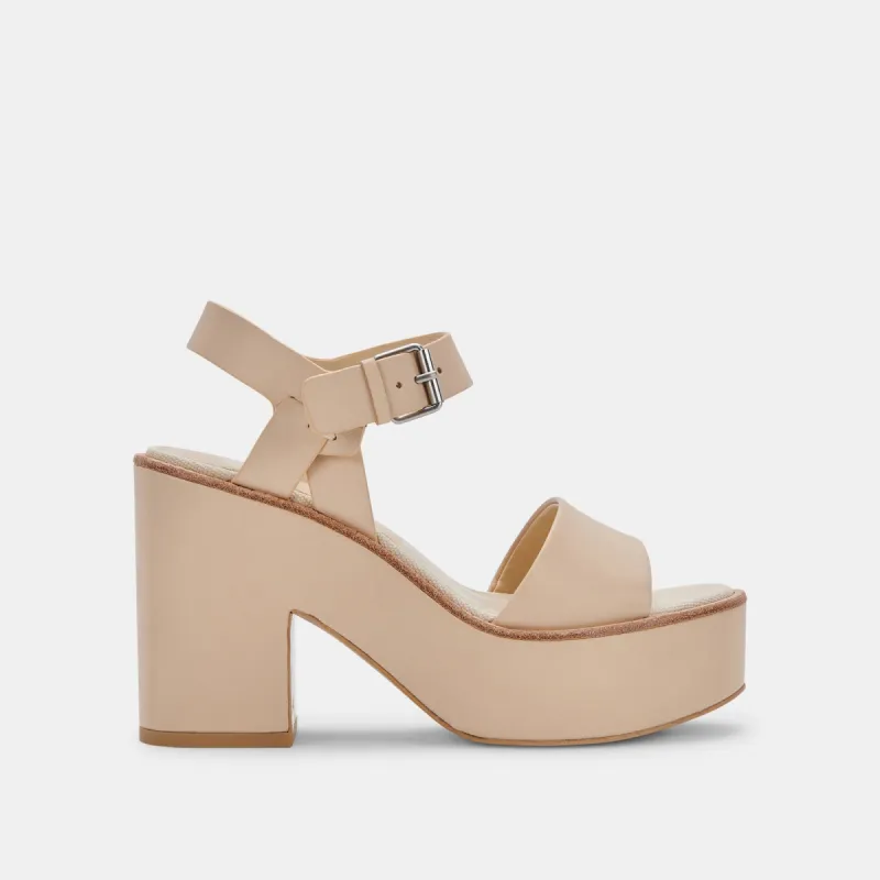ELLY HEELS VANILLA LEATHER - re:vita sold by Dolce Vita
