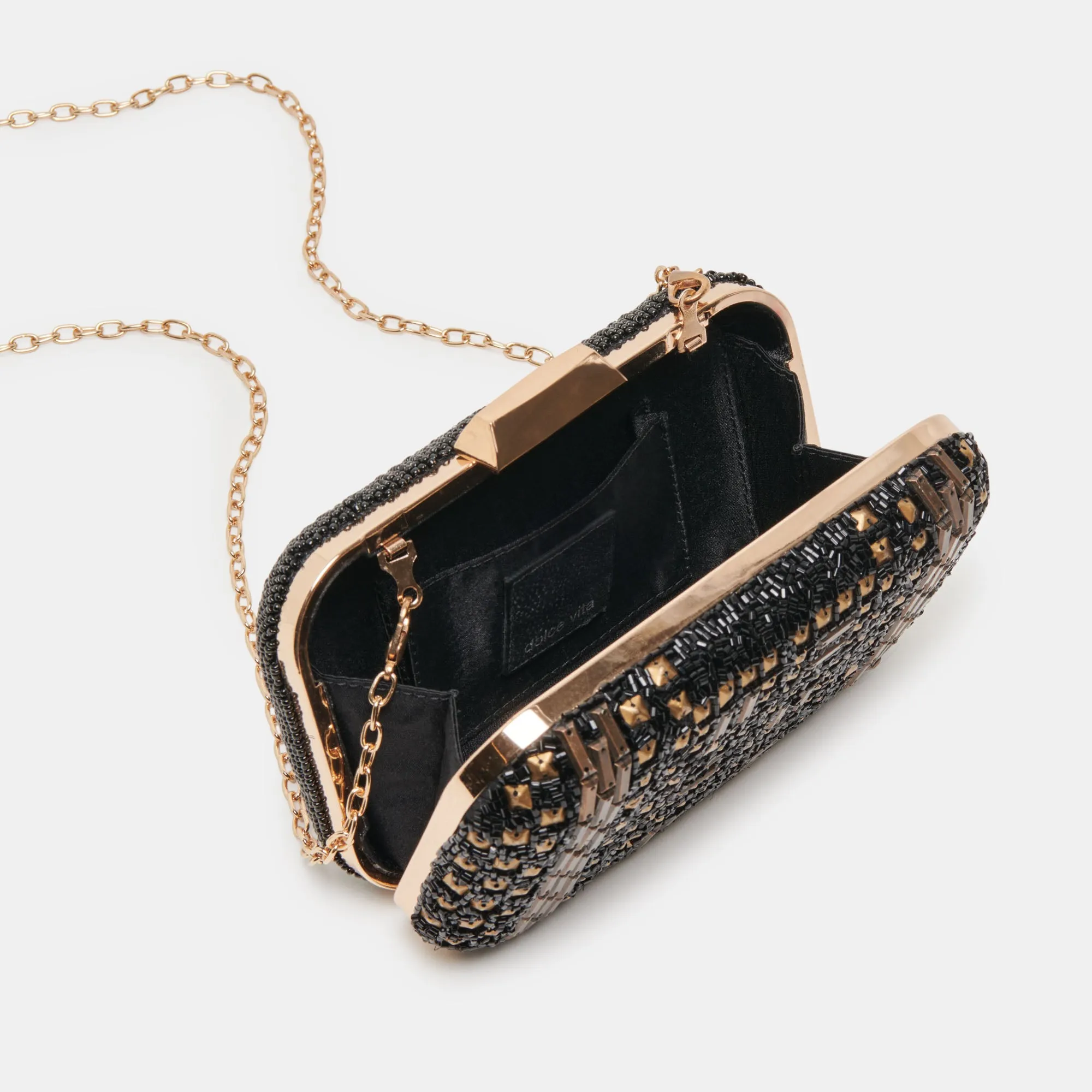DAISY CLUTCH BLACK GOLD BEADED sold by Dolce Vita product image thumbnail 3