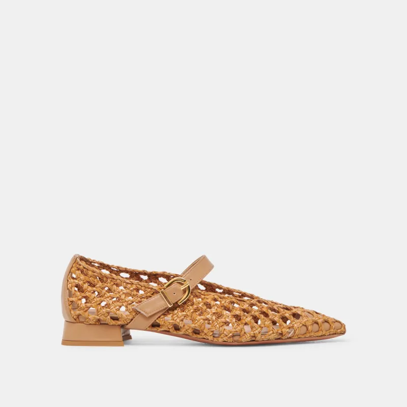 CATY BALLET FLATS NATURAL WOVEN sold by Dolce Vita