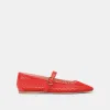 RODNI MESH BALLET FLATS CHILI WOVEN MESH sold by Dolce Vita