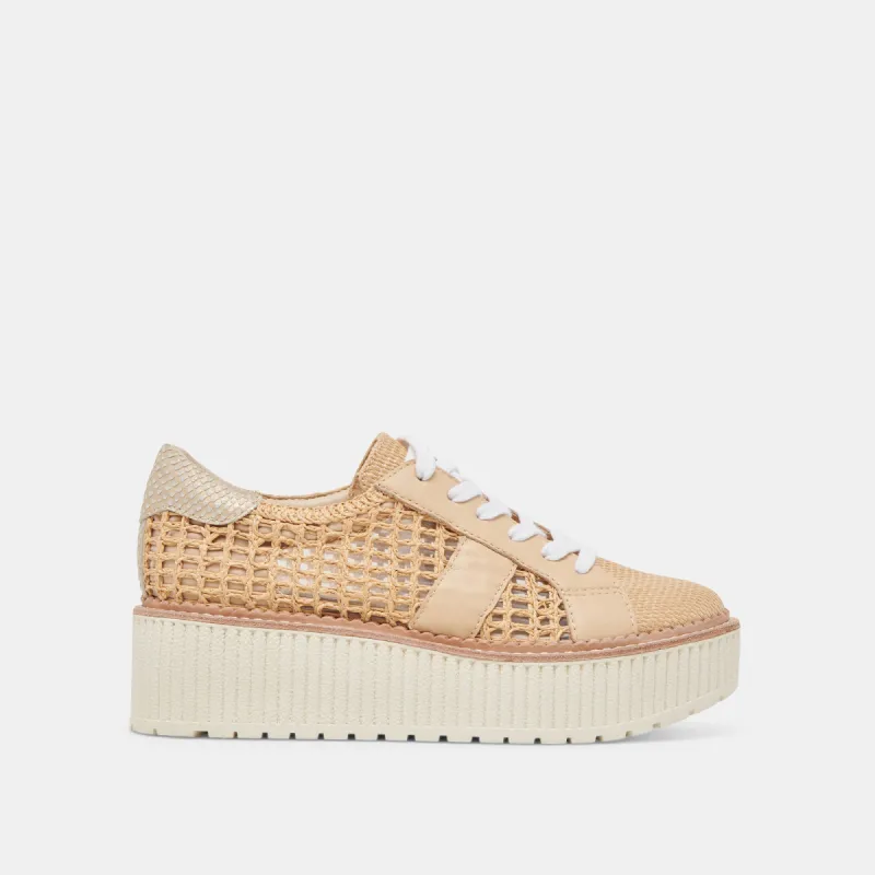 TIGER SNEAKERS LT NATURAL RAFFIA made by Dolce Vita