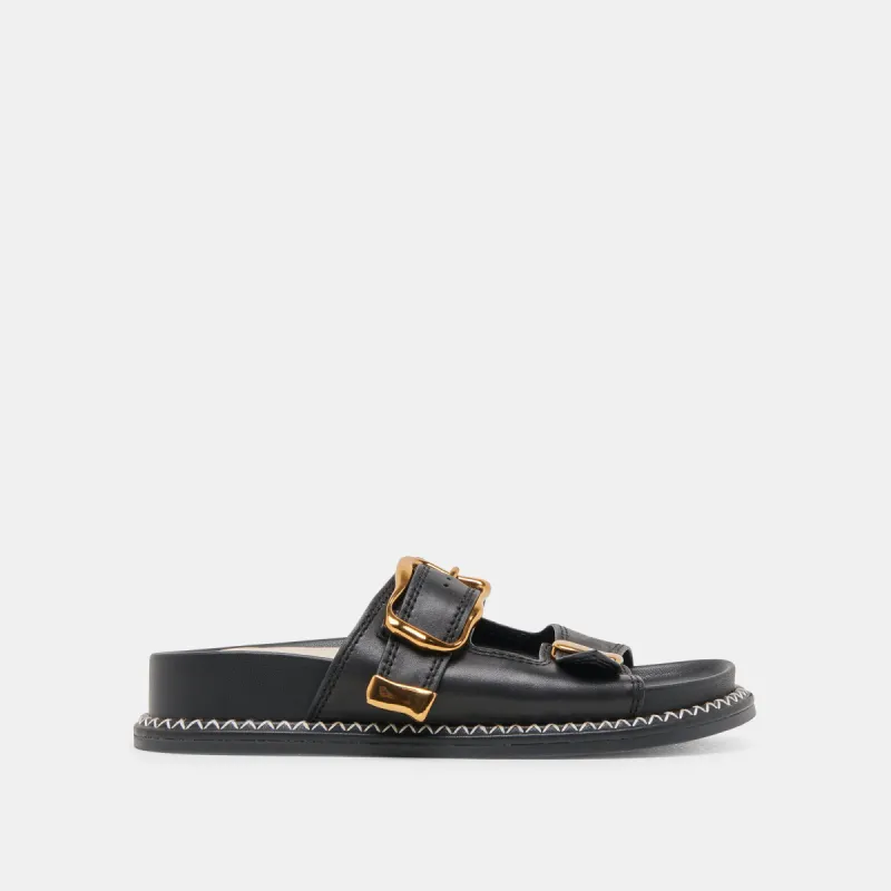 SEVANA SANDALS BLACK LEATHER sold by Dolce Vita