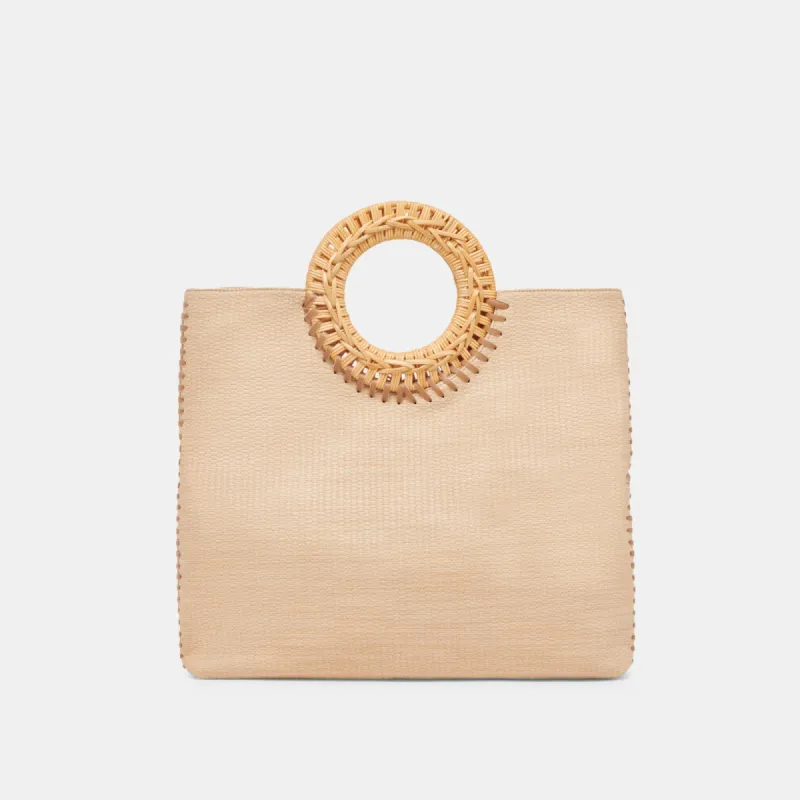 LILAH CLUTCH NATURAL EMBOSSED STELLA sold by Dolce Vita